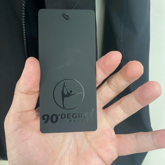 90 Degree By Reflex Rib Altitude Jacket Size L Black Thumbhole Cuffs - Picture 5 of 7